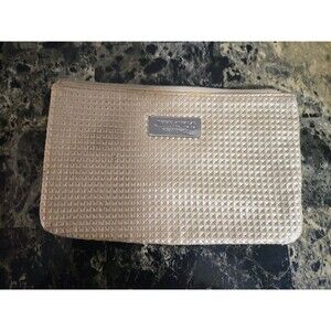 Jimmy Choo  pink faux snakeskin design parfums cosmetic bag, new w/o tags